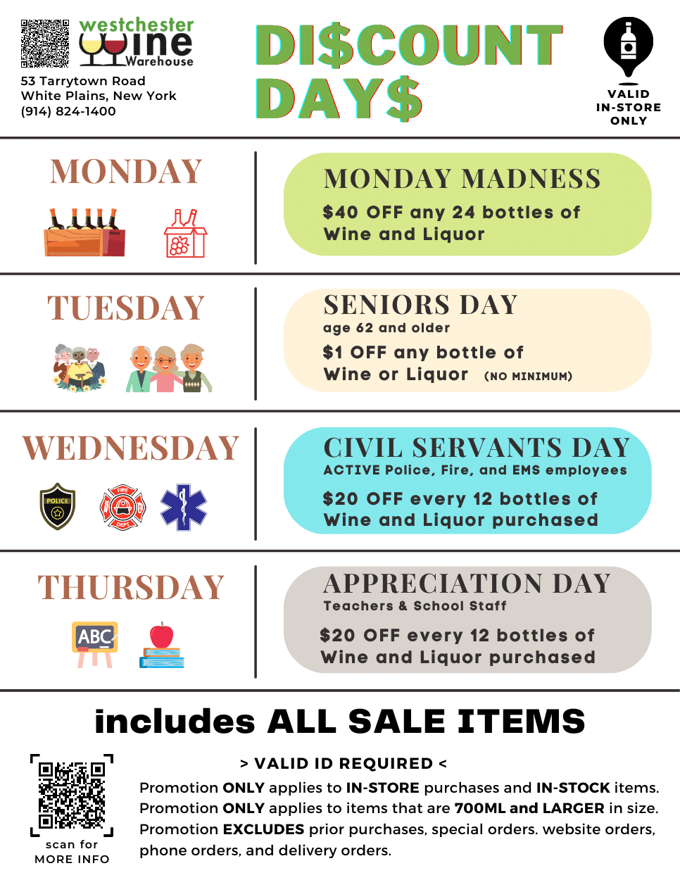 Discount Days - Westchester Wine Warehouse