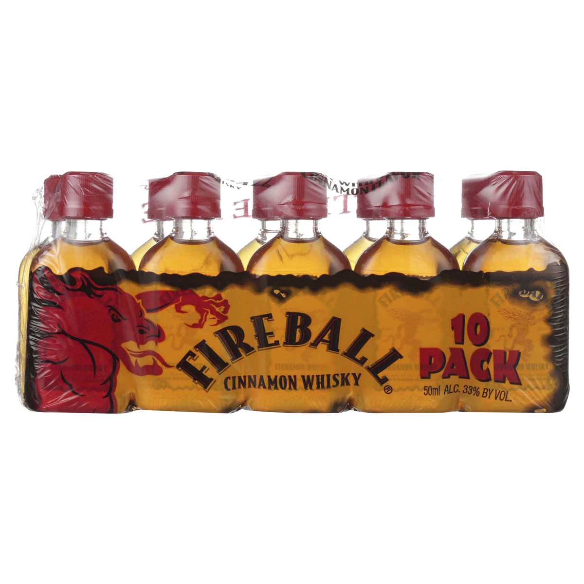 Fireball Cinnamon Whisky 10-Pack (50ml 10 pack)